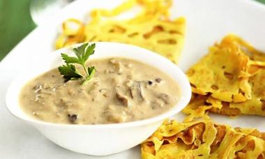 Made for each other: mushrooms with cream